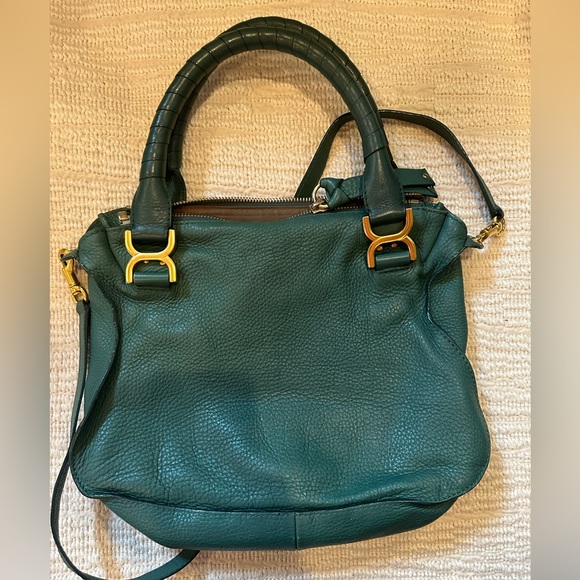 Chloe Marcie Green Handbag - Picture 3 of 9